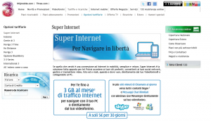 La prima versione di SuperInternet