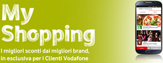 Vodafone My Shopping: App gratis per coupon e buoni sconto