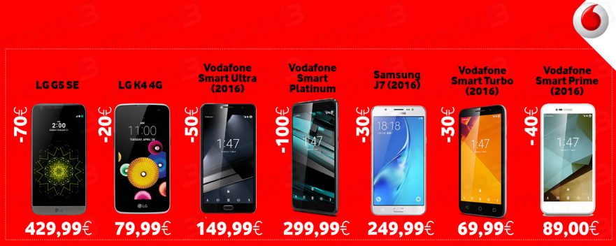 Vodafone: saldi Febbraio 2017