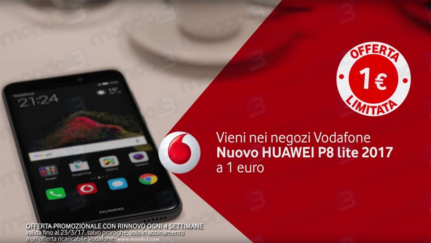 Huawei P8 Lite 2017 a 1 Euro con Vodafone