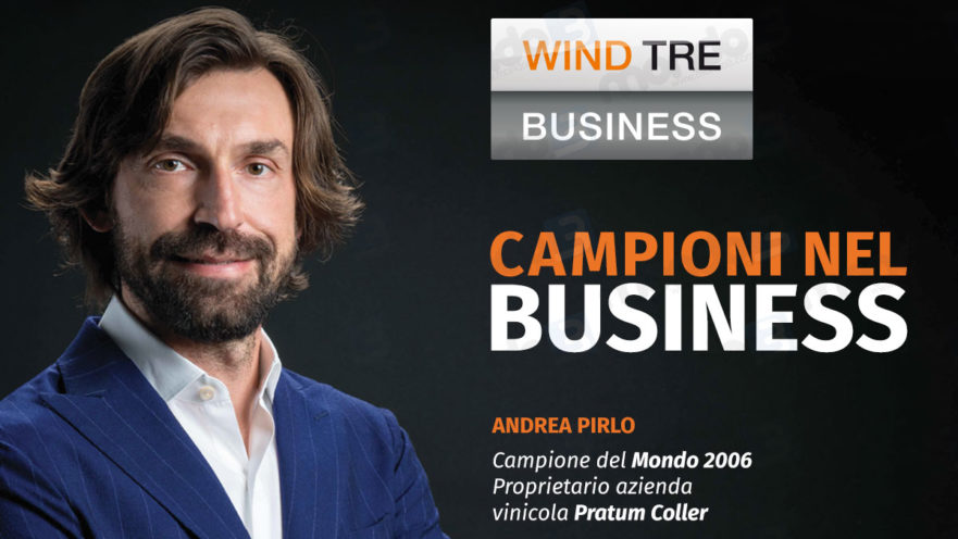 Andrea Pirlo per Wind Tre Business