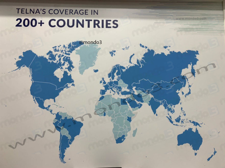 Telna: la mappa di copertura ufficiale #MWC19 @mondo3