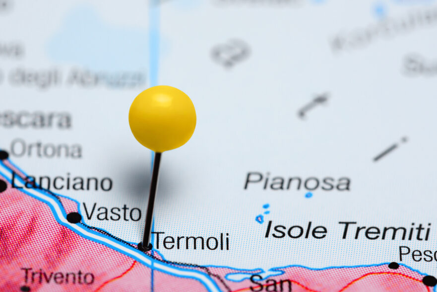 Termoli su una mappa