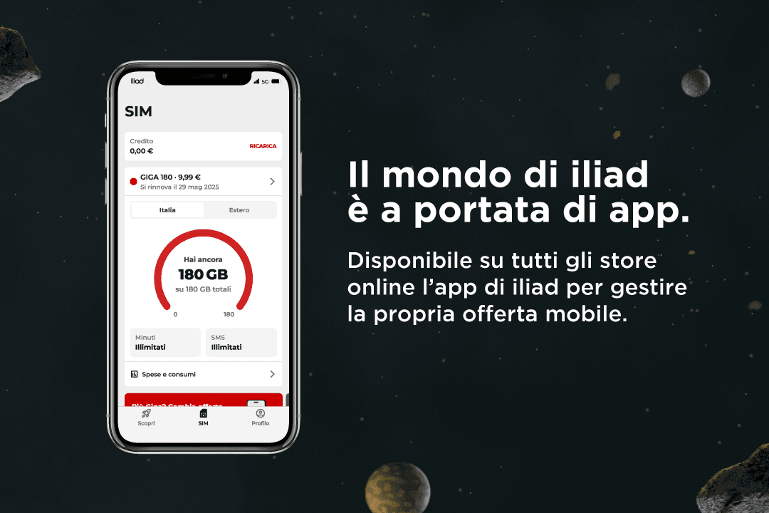 Finalmente l’app di iliad! È disponibile per Apple, Android e Huawei